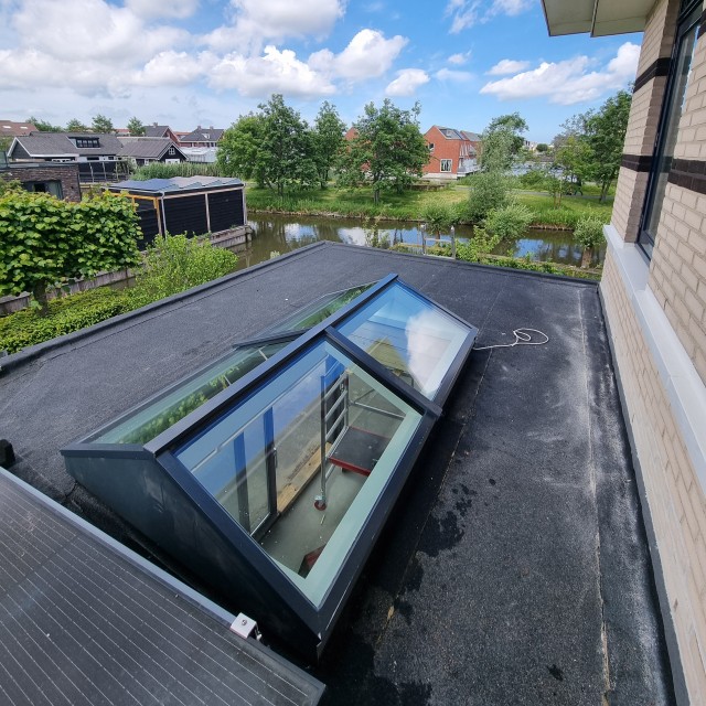 Zadeldak lichtstraat 